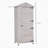 36" X 25" X 79" Wooden Storage Shed Cabinet, Outdoor Tool Shed Organizer With 4-Tier, 3 Shelves