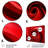 Red Perpetual Pulse Vortex - Abstract Spirals Metal Wall Decor-99554979