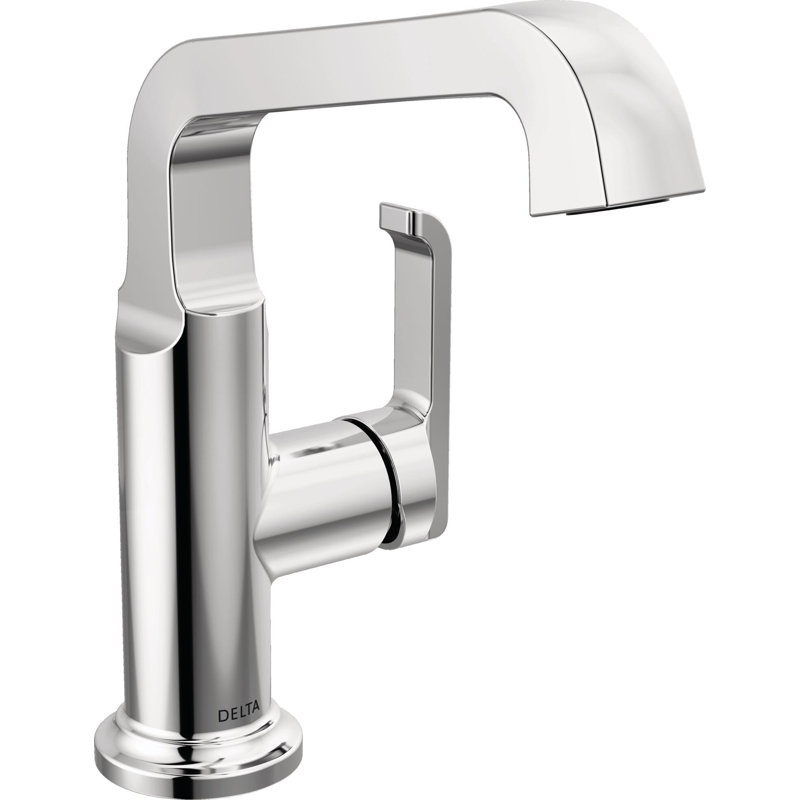 Tetra Single Hole Bathroom Faucet, Single Handle Bathroom Sink Faucet with Drain Assembly, Chrome