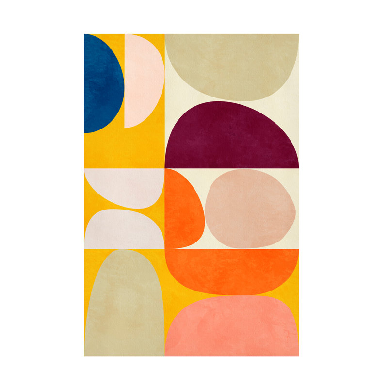 Rouleau bolognais sur un bauhaus2 sur toile, H 47 po x l 30 po x P 2 po