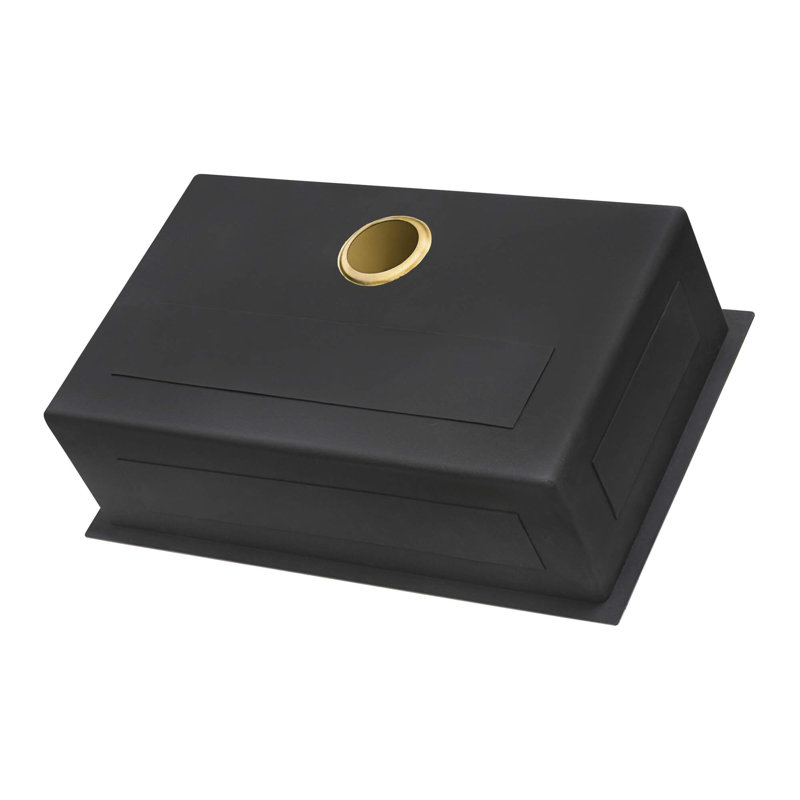 Ruvati 33-inch Undermount Stainless Steel Kitchen Sink 16 Gauge Single Bowl, Gold