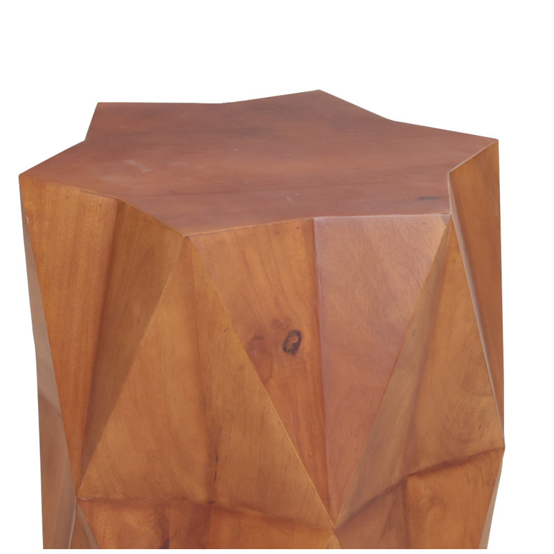 Table d'appoint romaine / olwen - bois massif de manguier
