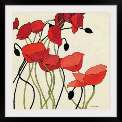 Poppies And Cream " Poppies And Cream I " by Shirley Novak