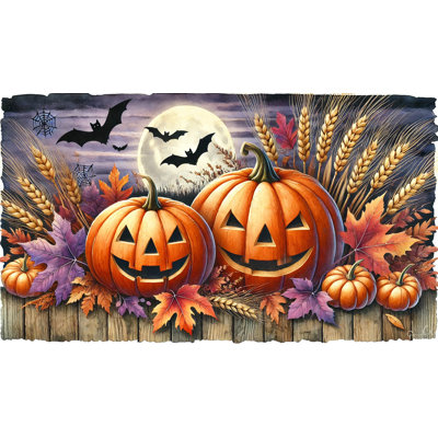 Pleine lune, toile de récolte d'Halloween