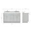Ensemble de meuble-lavabo double 61 po Hamlet-759318128