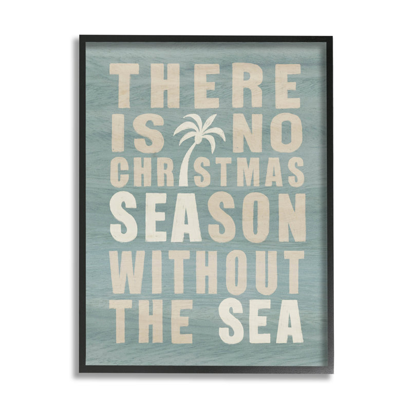 Pas de saison de Noël sans at-201, Giclée encadrée noir minuit, H 14 po x l 11 po x P 1,5 po