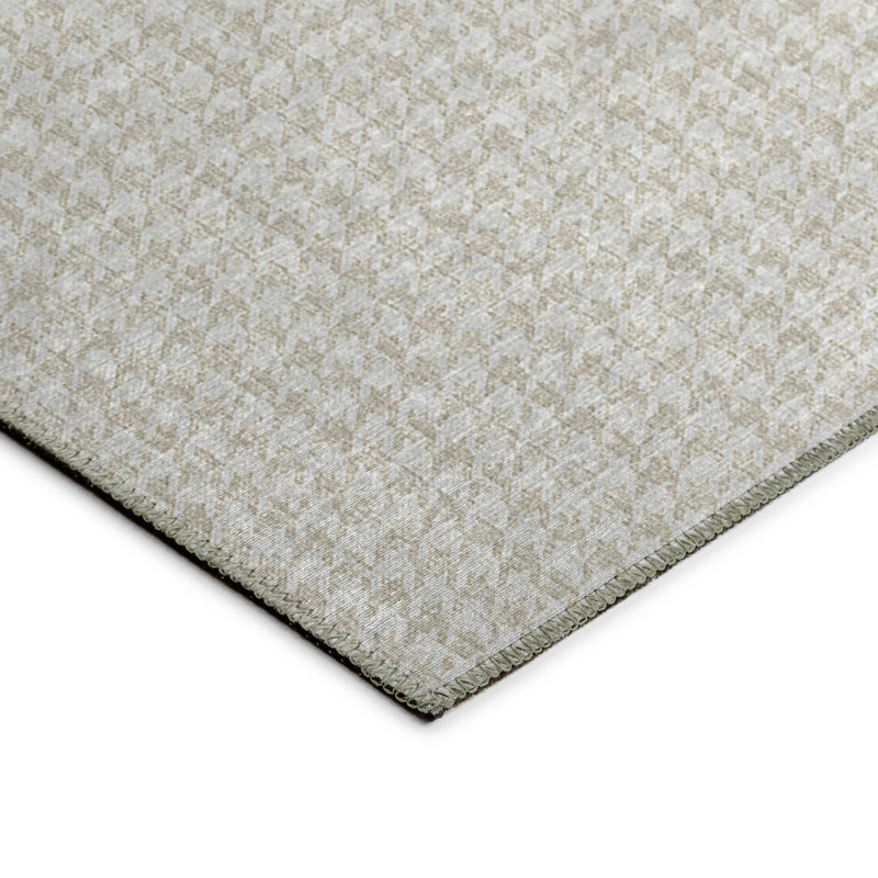 Tapis intérieur / extérieur en polyester tissé à la machine Loreen, Rectangle de 10 pi x 14 pi