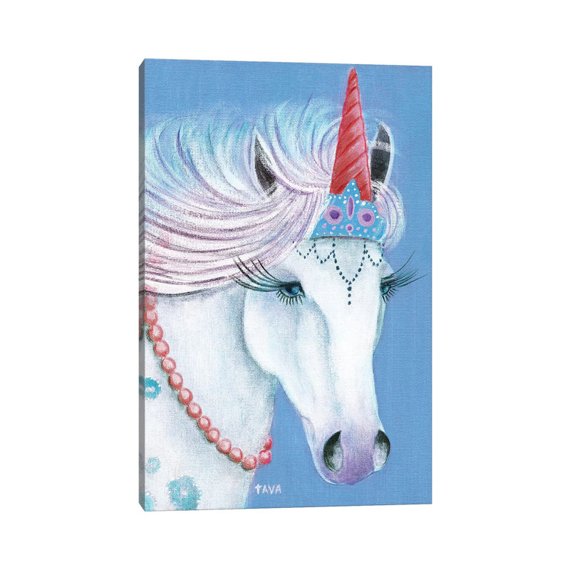 Unicorn I by Tava Studios - Gallery-Wrapped Canvas Giclée on Canvas, 20.32 cm H x 30.48 cm W, Canvas