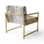 Modern Golden Abstract - Chaise d'appoint rembourrée-595178829