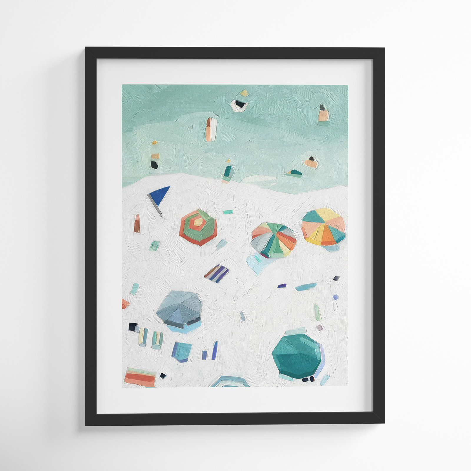 Beach Vista II by Emma Scarvey, Black Framed Paper, 29" H x 23" W