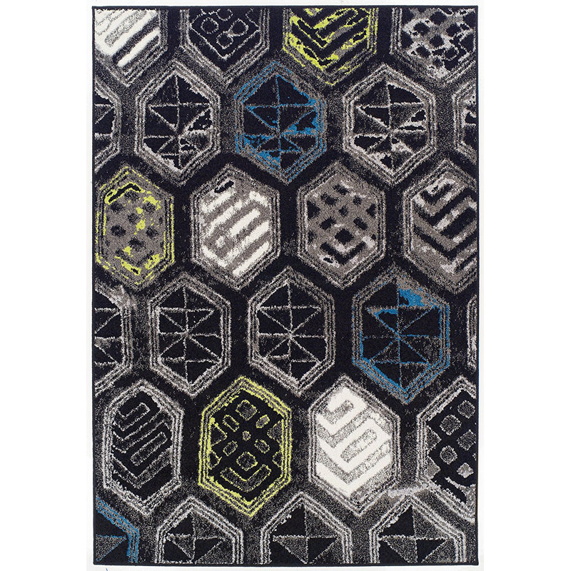 Melbourne Wool Geometric Indoor Rug, Rectangle 5' x 8'