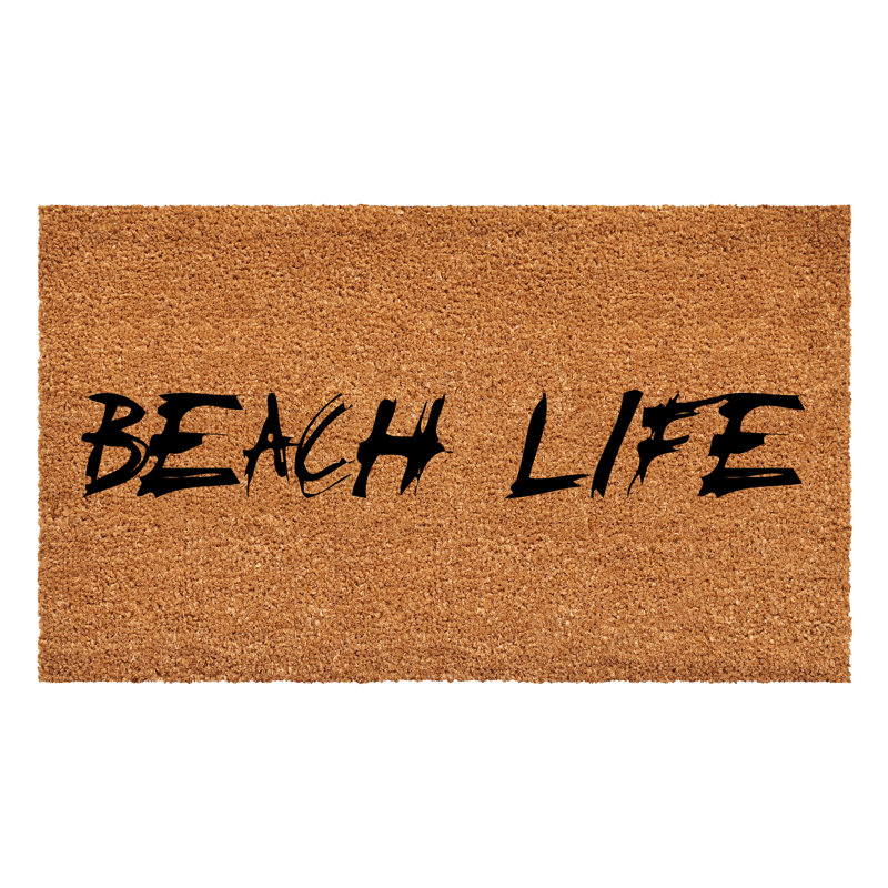 Tapis d'entrée et d'extérieur antidérapant Candida Beach Life, L 24 po x L 36 po