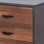 Table basse à 3 tiroirs en noyer et espresso pour le salon, peu encombrante et facile d'accès