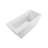 60" Streamline Freestanding Soaking Acrylic Bathtub With Drain and Bamboo Tray-967196309