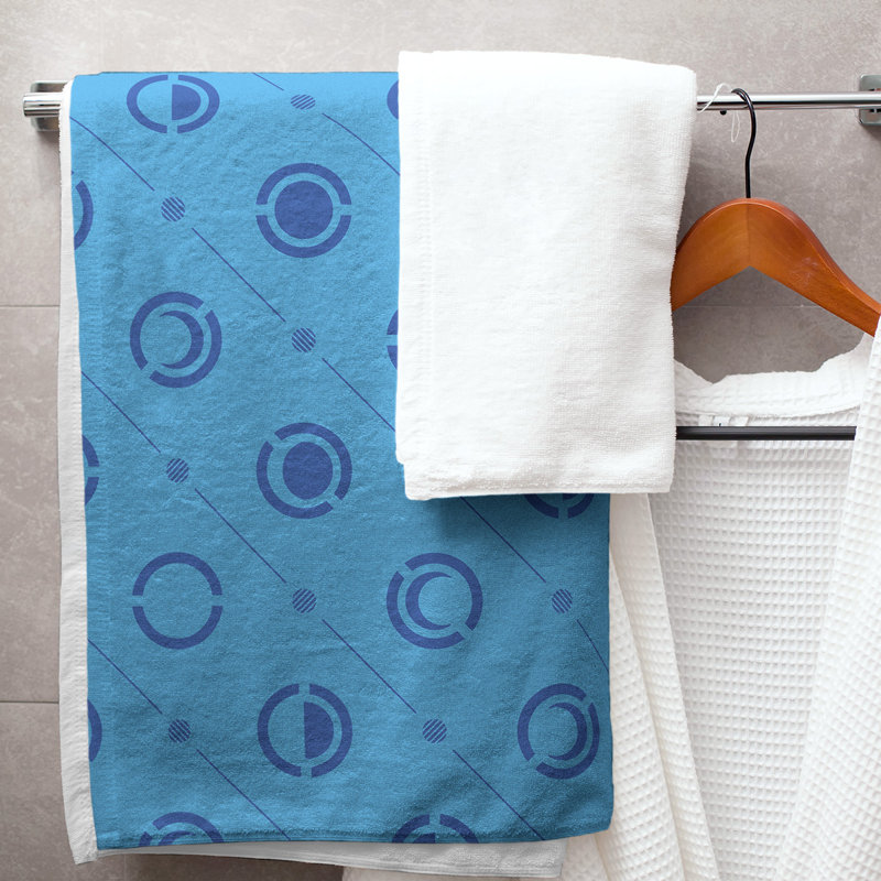 Serviette de bain Classic, Bleu foncé / bleu marine