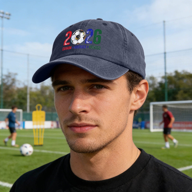 Casquette de supporter de ballon de football américain, Marine