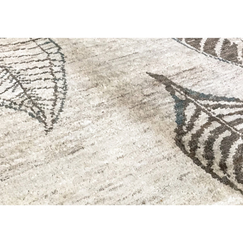 Hand-Knotted High-Quality Beige Area Rug