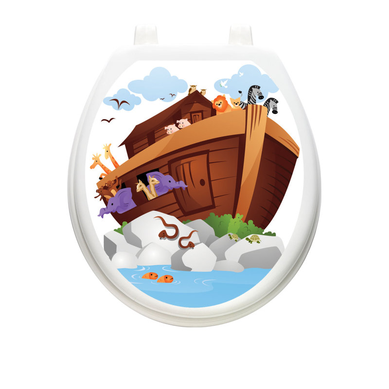 Décalcomanie de siège de toilette pour enfants Noah's Ark - Toilette pour enfants, Rond