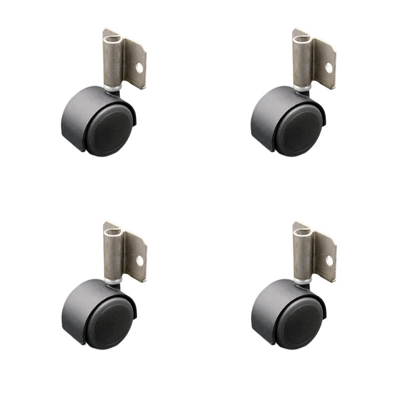 Urethane Caster, Flat Black