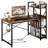 Sarahlouise Modern Computer Desk - Power Outlet, Storage Shelves/Drawers, Solid Wood Top-1068014541-1068014540