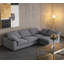 Canapé modulaire en chenille avec coussin moelleux