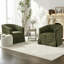 Fauteuil demi-tonneau rembourré et pivotant-1738841559