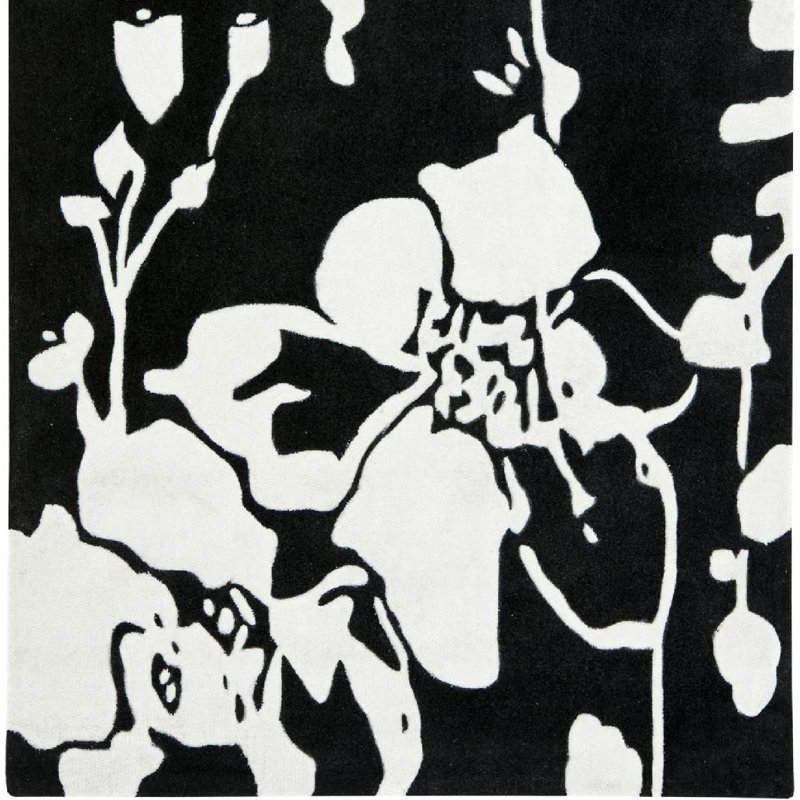 Tapis à la main Modern Art Collection, Carré 5 pi