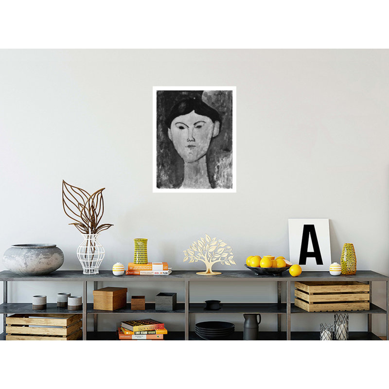 Beatrice Hastings (1879-1943) par Amedeo Modigliani - Estampe numérique, H 28 po x l 22 po