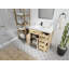 Meuble-lavabo simple 36 po avec plateau en quartz Malibu Mango-98377626