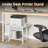 Large Printer Stand With Storage Drawer, 2-Tier Under Desk Printer Table For Home Office, Printer Cart Fit Fax Machine 3D Printer Scanner(Brown-99066663