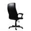 Fauteuil de direction noir à dossier moyen