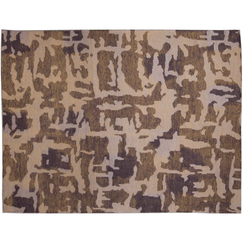 Modern One-of-a-Kind Rectangle 5'7" X 7'1" Hand Knotted Area Rug