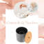 Padang en coton et porte-coton-tige avec plateau en bambou-91037810