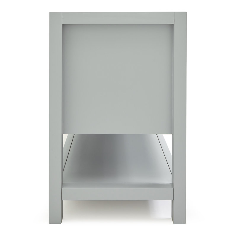 Bayhill 60'' W Single Bathroom Vanity Base, Gray