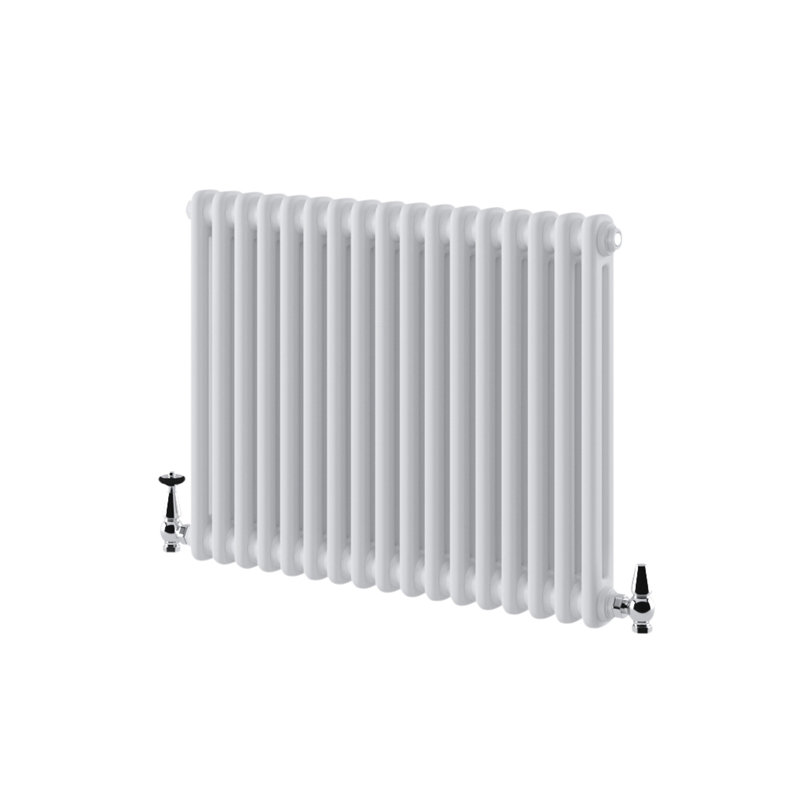 Uxbridge Horizontal Traditional Colosseum Radiator, White, 600mm H x 785mm W x 70mm D