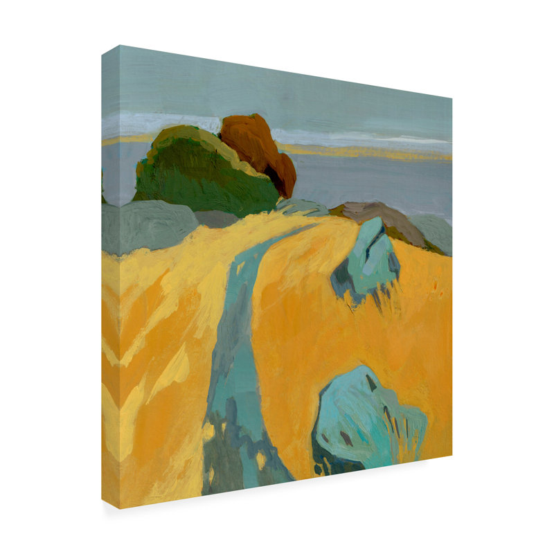 Art mural sur toile tendue - «California Hike» de Toby Gordon pour décoration de salon, de chambre à coucher ou de bureau - 18 x 18