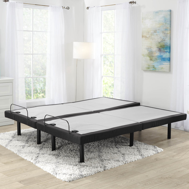 Nestl Adjustable Split King Metal Bed Frame with Massage and USB Ports