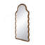 Miroir arqué en bois avec cadre unique