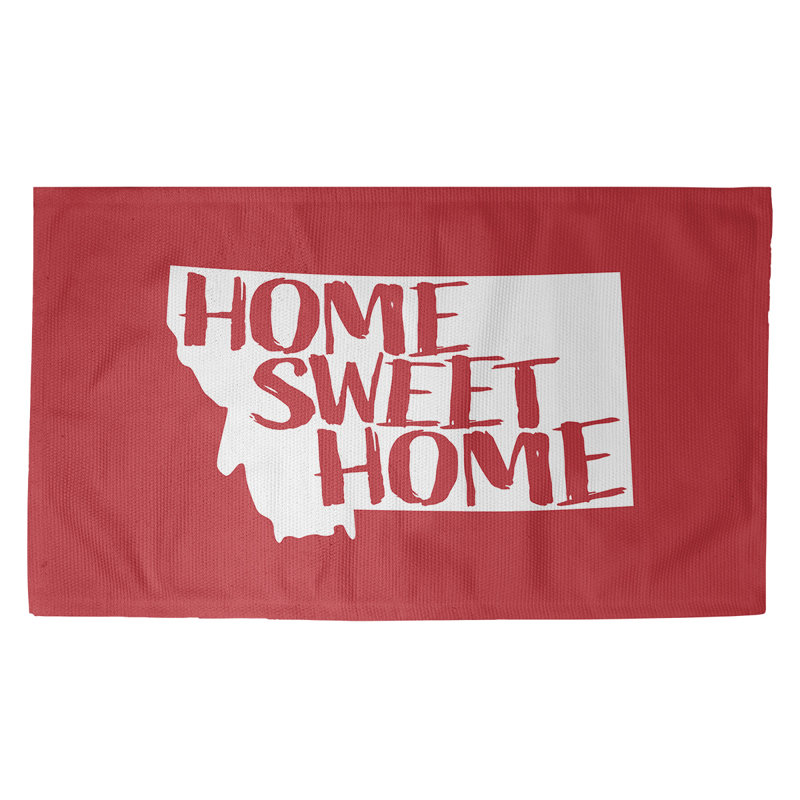Tapis de zone rouge home Montana, Rectangle 3 pi x 5 pi