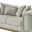 Ensemble de salon 3 pièces Dunning Crème-450793118