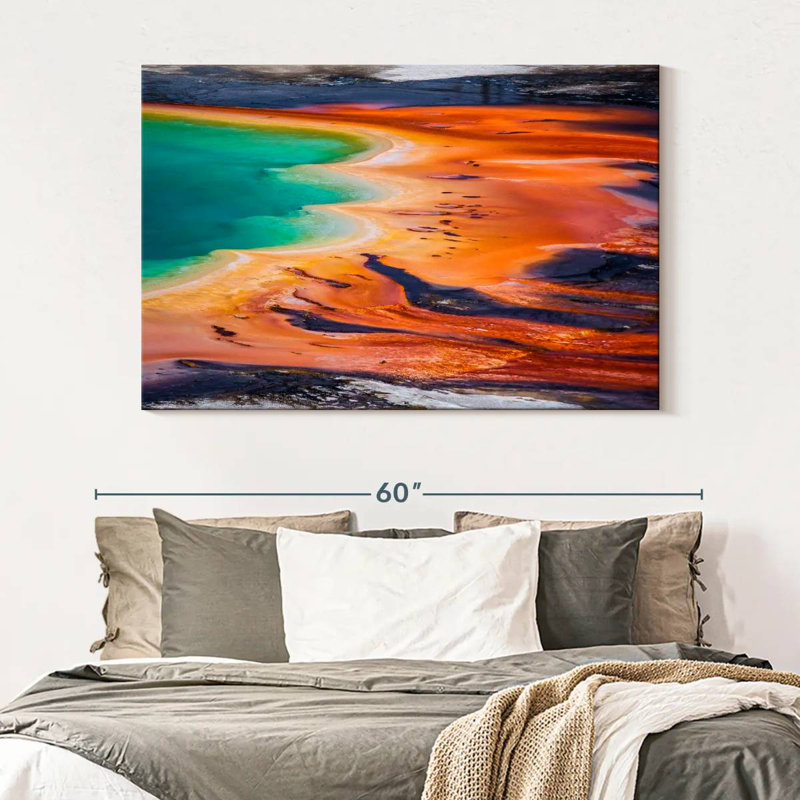 Alvord Grand Prismatic Spring Yellowstone Wyoming, H 34 po x l 51 po