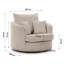 Ted I Upholstered Swivel Armchair-1821392540