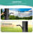 Outdoor Aluminum Pergola with Adjustable Louvered Roof and Solar LED Lights-104701538-104701540