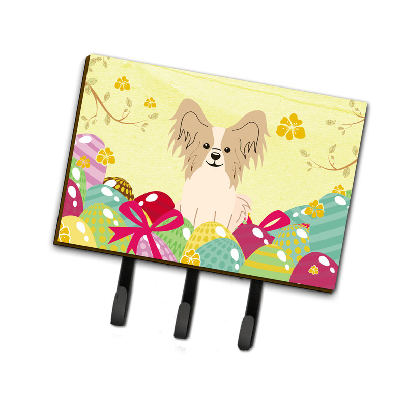 Porte-clés ou papillon de pâques œufs, Sable / Jaune