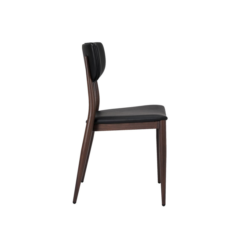 Chaise Slim, blanc (ensemble de 2), Noir