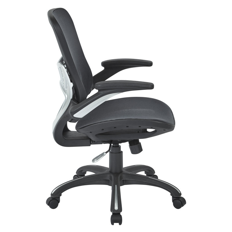 Black Mesh Executive Swivel Office Chair with Lumbar Support
