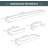 Stainless Steel Bathroom Hardware Set - 4-Piece Towel Bar, Holder, And Racks-109616653