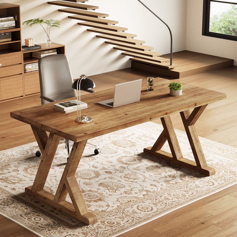 Solid Wood Executive Desk