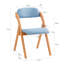 Axinia Solid Wood Padded Stackable Folding Chair Folding Chair