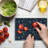 Ambesonne Space Tempered Glass Cutting Board Alien Planets Asteroid Multicolor